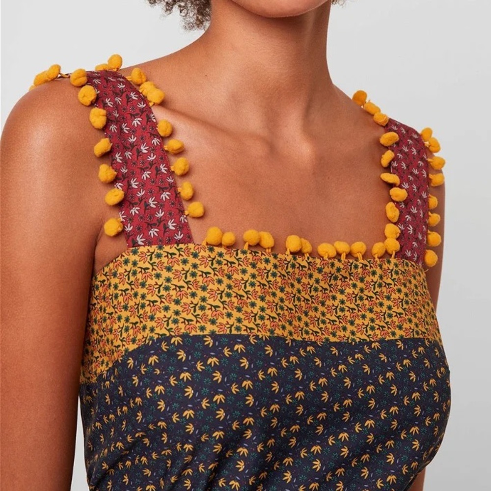 French Connection Pom-Pom Crop Top XS